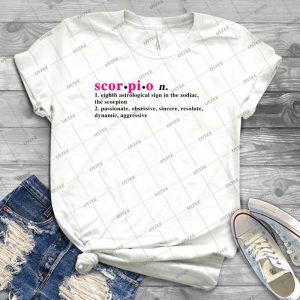 Zodiac Definitions- Scorpio- Best Unisex Trending Handmade T- Shirt Gift Idea For Men T- Shirt For Woman