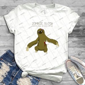 Zombie Sloth- Best Unisex Trending Handmade T- Shirt Gift Idea For Men T- Shirt For Woman