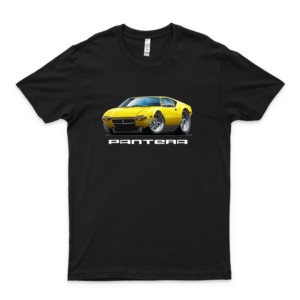 1971 1972 Detomaso Pantera Exotic Car Full Color Design Tshirt Basic Novelty Tees Graphics Female Cotton Printed Teens Awesome Custom T-Shirts