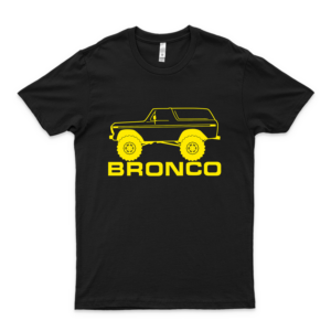 1978-1979 Ford Bronco Side,Yellow Printing - Best Unisex Trending Handmade T-Shirt Yellow