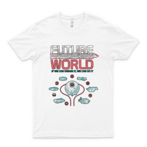 1982 Epcot Center Future World Map Classic T Shirts for Men Graphic - Womens Shirt Graphic Tee - Retro Vintage