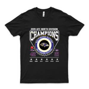 2019 AFC North Division Champions Baltimore Ravens Championship