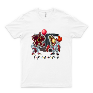 #Demogorgon It #Pennywise FRÍÉNDS Tv Show Horror Movie Gifts Vintage Unisex T Shirt
