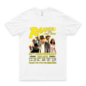 #Raiders Of The Lost Ark 39Th Anniversary 1981-2020 Cast Signed #Adventure Action Movie Thank You Short Sleeve Unisex T-Shirt Grey