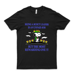 #Snoopy Cute Being A Scout Leader Is An Unpaid Job But The Most Rewarding One Gift For Female  black