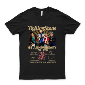 58th Anniversary The Rolling Stones 1962-2020 Thank You For The Memories Signatures Tee The Rolling Stones T Shirt- The Rolling Stones T Shirt Women- Rock T Shirts For Men