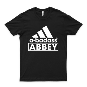 Abbey T-shirt Love Gift A-badass Adi Love Shirt Abadass Badass Shirt A Badass High Fashion Brand Inspired T-Shirt- Brand Shirts For Men Fashion- Brand Logo Unisex Tee