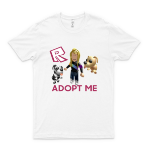 Adopt Me R-O-B-L-O-X Girl Birthday Rainbow Classic Tshirt Basic Novelty Tees Graphics Female Cotton Printed Awesome Cheap Design Customize Love Shirt