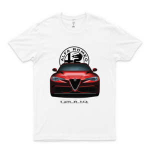 Alfa Romeo Giulia Quadrifoglio 83 - Unisex T-Shirt for Men Or Women Vintage Retro Shirt for Kids Best Trending Graphic Shirt