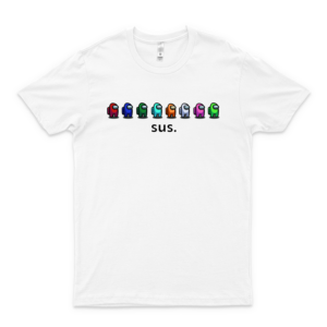 Among Us Sus Graphic Trending Unisex Youth Shirt Funny Aldult T-Shirt Custom T-Shirts Customize Love Shirt