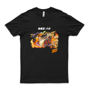 Anime Manga Shaman King Merch Asakura Hao Shirt - Merch For Kid And Adult  black