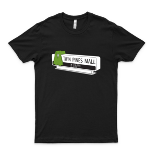 B-B-A-C-K-T-O-T-H-E-F-U-T-U-R-E-E Twin Pines Mall Slim Fit T Shirt Graphic Retro B-B-A-C-K-T-O-T-H-E-F-U-T-U-R-E-E Shirt