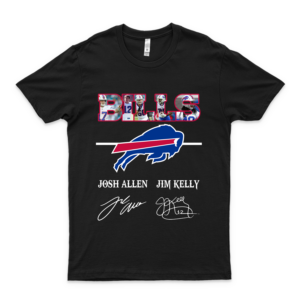 B-U-F-F-A-L-O B-I-L-L-S Josh Allen Jim Kelly Simple Vintage Unisex Shirt - Fashionable For Women - Cool Graphic