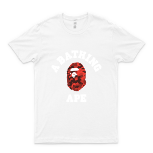 Bape Abc Red Camo Hoodie Classic Guys Unisex Tee Retro Vintage Shirt For Men Funny Shirt