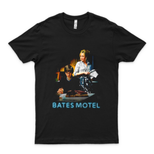 Camiseta Hombre Bates Motel Poster Design Shirts Soft Women Unique Tees Art  black