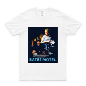 Camiseta Hombre Bates Motel Poster Design Shirts Soft Women Unique Tees Art  white