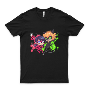 Chibi Time Ladybug Cat Noir 9 Graphic Tee Shirts for Men – Women Vintage Trending Shirt Movie T Shirts- Movie T Shirts For Men- Cool Movie Shirts