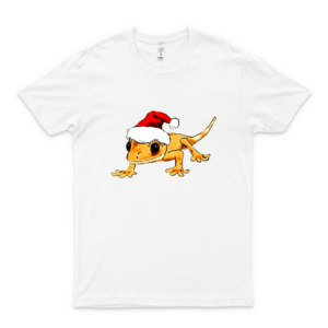 Christmas Crested Gecko Santa Gecko Trending Graphic Tee- Cool Summer Tee For Men- Funny Gifts Shirt- Women's Clothing