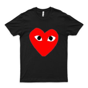 Comme Des Garcon Original H-E-A-R-T Classic Tshirtt Shirt Hoodie for Men, Women Unisex Full Size. Love Shirt