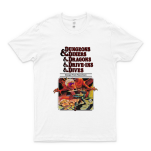 Dungeons Diners Dragons Drive-Ins Dives Cool Graphic Shirts red white