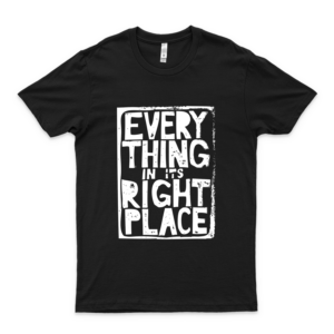 Everything in Its Right Place - Radiohead 36 - Vintage Men's Shirt Tshirt for Women Classic Handmade Shirt