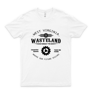 Fall Out 76 West Virginia Wasteland Country Roads T-Shirt-West Virginia Wasteland#Hdb Hoodie, T-Shirt  white