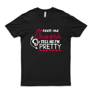 Feed Me Chickfila And Tell Me Im Pretty Shirt-Mens Christmas Pajama Shirt black