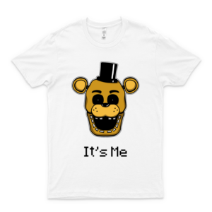 Five Nights at Freddy S-FNAF-Golden Freddy-It S Me Cool Graphic Shirts for Women - Vintage T Shirts for Men Graphic - T-Shirts for Girls Graphic Tees White