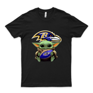 For Baltimore Ravens And Yoda Baby Staar Waars Shirts - Staar Waars Birthday Shirt