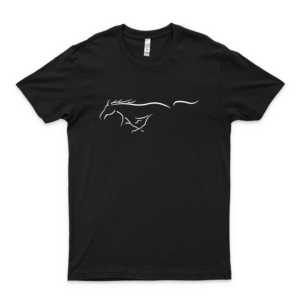 Ford Mustang Emblem-stencil, White - Vintage Men's Shirt Tshirt For Women Classic Customize Shirt Retro Graphic