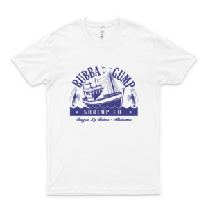 Funny Bubba Gump Shrimp T-Shirt Forest Gump Retro 90S Film Movie T-Shirt Cute Shirt For Women Graphic Mens Funny Tee Boys Customize Gift Ideas