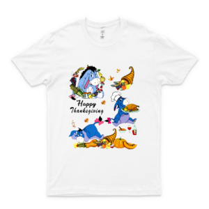 Happy Thanksgiving Eeyore Winnie The Pooh Movie T Shirts- Movie T Shirts For Men- Cool Movie Shirts