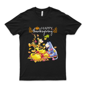 HappyThanksgiving Winnie The Pooh White Wĭǹǹię Ţhę Pŏŏh Shirts- Wĭǹǹię Ţhę Pŏŏh Shirts For Women- Ďĭŝǹęy