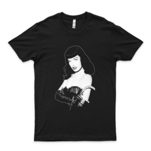 Horror Movie Tee Bettie Mae Page - Betty - Queen of Pinups Classic Cool T-Shirt for Men Women Love Shirt black
