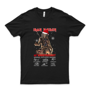 Iron-Maiden-45th-Anniversary-1975-2020-Merry-Christmas-To-All-Handmade-Shirt Iron Maiden T Shirt- Iron Maiden 2020