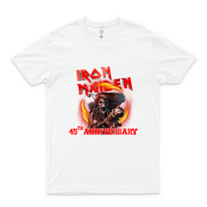 Iron Maiden 45Th Anniversary 19752020 Bruce Dickinson Dave Murray Adrian Smith Steve Harris Nicko Mcbrain Janick Gers T Shirt,Hoddie For Men,For Women,Full Size RED