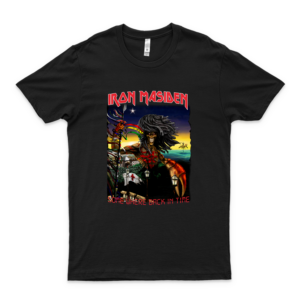 Iron Maiden Some Where Back In Time1 Cloth Covering Retro Graphic Tees For Men- Trending Fashionable Unisex Tee- Women Vintage Shirt Customize Fabric