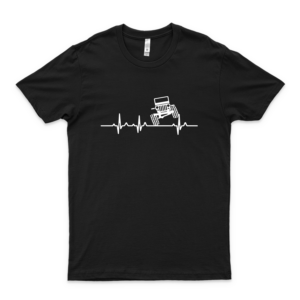 Jéép Heart Beat Classic Guys Unisex Tee Boys Graphic Tee Shirt