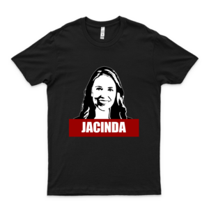 Jacinda Ardern New Zealand Prime Minister Labour Party Kiwi Red White Black  Gift Idea Shirt For Men Tee For Women Classic Retro Vintage Graphic TShirt-black