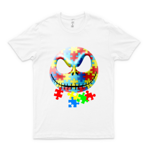 Jack #Skellington Autism Awareness Halloween Movie Tv Gift Graphic Unisex T-Shirt Logo Cheap Tee Logo Love Shirt Aldult T-Shirt Print On Demand Customize Love Shirt