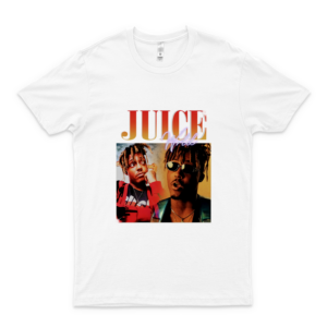 Ju-Ice W-Rld Rap Hip Hop 90S Retro Vintage T Shirt New Men Women Size T-Shirt Br-25 T-Shirt Blue