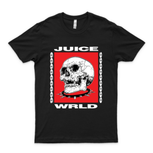 Juice Wrld Lucid Dreams 999 Skull T-Shirt Beach Graphic Tees For Women - Adults - Trendy Men black