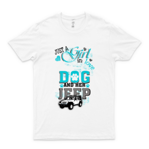 Just A Girl With Her Dog And Her Jéép Thellip Classic Guys white