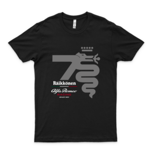 Kimi Raikkonen Alfa Romeo Racing T Shirt Dmn Black Best Women- 90S Tees- Retro Funny T-Shirt Aldult T-Shirt Custom T-Shirts Customize Love Shirt