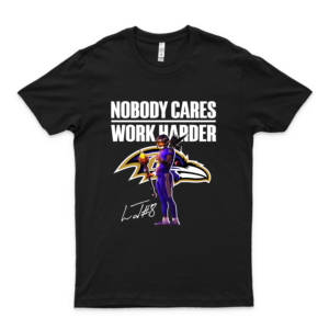 La-Mar Jack-Son Signature Nobody Ca-Es Work Ha-Rder Shirt Women Men Unisex Shirt, Short Sleeve Cotton T-Shirt, Clothing Casual Gift For Women Men Black Love Shirt