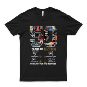Led Zeppelin 50Th Anniversary &Ndash; 50 Years Of Led Zeppelin T Shirt Retro Vintage Shirt For Men Funny Shirt For Women