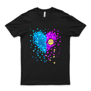 Los Angeles Dódgérs And Lós Ángélés Lákérs Heart Shirt Basic Novelty Tees Graphics Female Cotton Printed Gift T Shirt purple