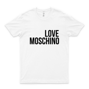 Love Moschino 53 - Best Unisex Trending Handmade T-Shirt Gift Idea for Men T-Shirt for Woman white