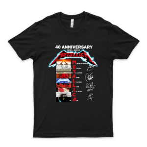 M-E-T-A-L-L-I-C-A 40 Anniversary 1981 2021 Signatures Unisex T-Shirt, Hoodie, Sweatshirt, Tank Tops