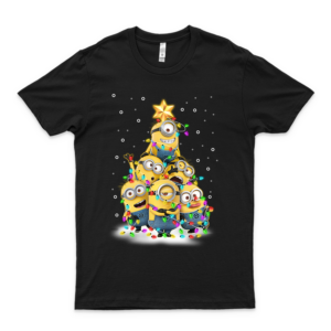 M-I-N-I-O-N-S Christmas Tree Simple Vintage Graphic Shirt Unisex - Best Trending For Men Cool Tee Women Gift Ideas